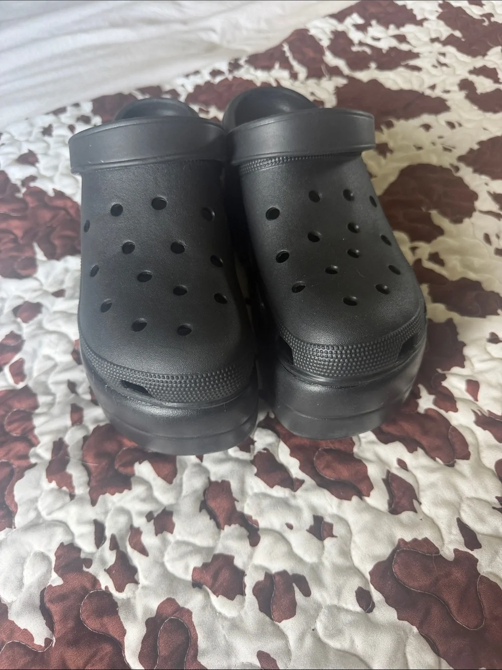 Black Platform Clogs